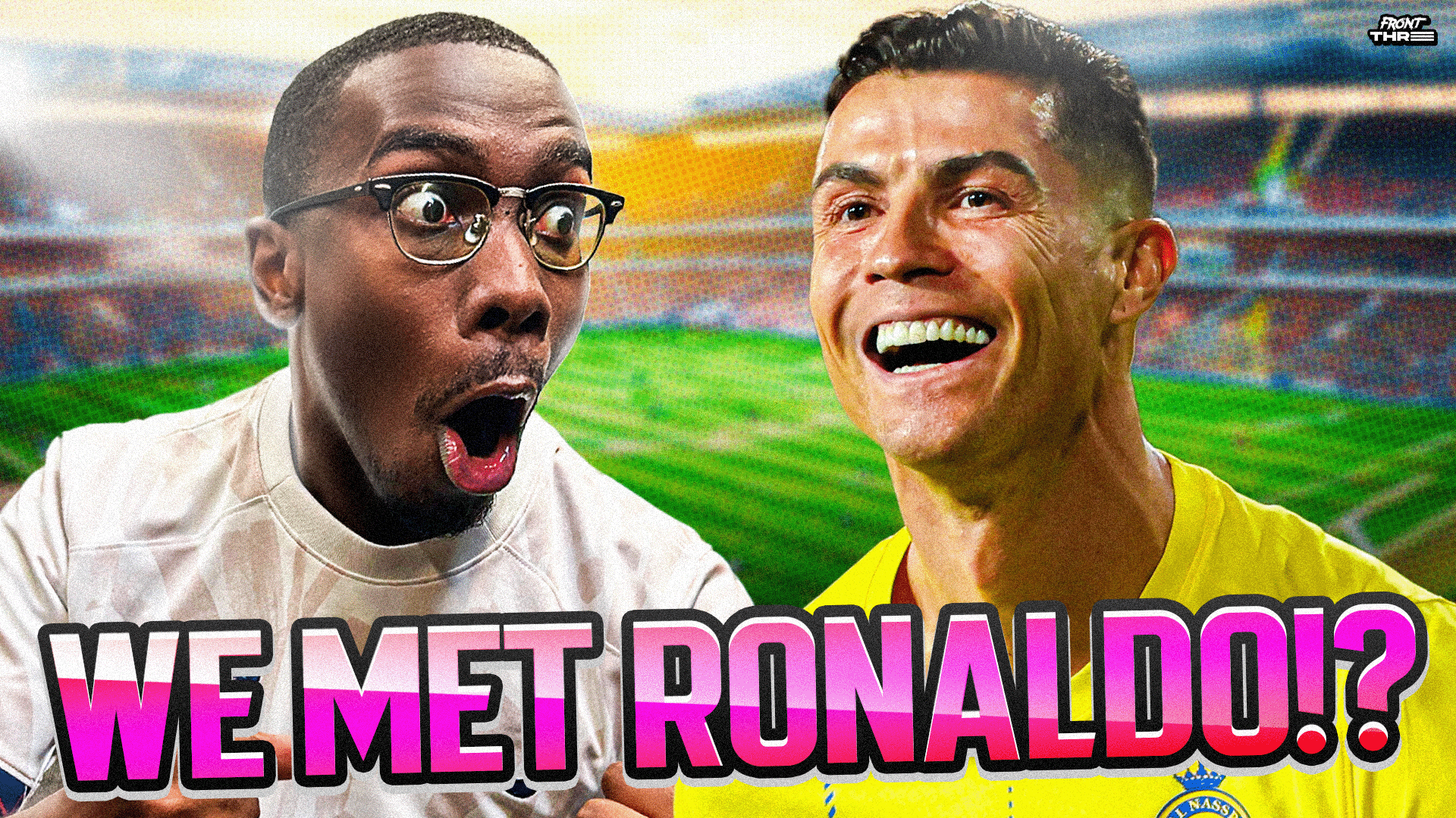 Front Three meet Cristiano Ronaldo! DSK gets cheeky wink from Al-Nassr superstar as he takes on tricky football bingo challenge in Saudi Arabia | Goal.com Nigeria